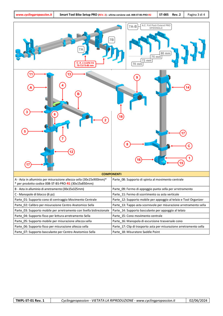 PARTS - Smart Tool Bike Setup PRO